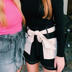 High waisted black shorts!